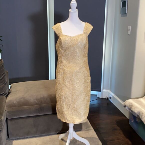 Women’s Mother of the Bride Dress Corset Back & Chiffon Jacket Size XL - Picture 5 of 12